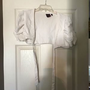 Puff Sleeve Tie Cover Up